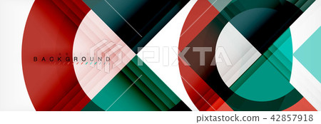 Vector circular geometric abstract background 42857918