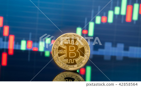 Bitcoin and cryptocurrency investing concept. 42858564