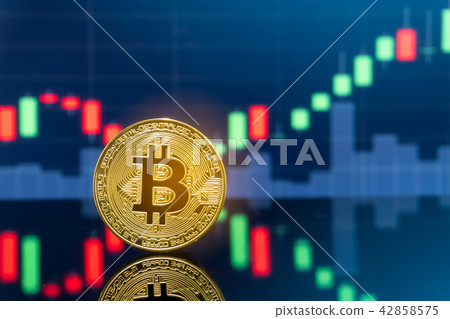 Bitcoin and cryptocurrency investing concept. 42858575