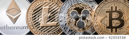 Bitcoin and cryptocurrency investing concept. 42858586