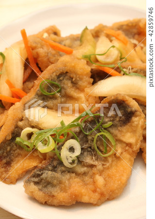 Small horse mackerel in pickled vegetables Small horse mackerel in pickled vegetables 42859746