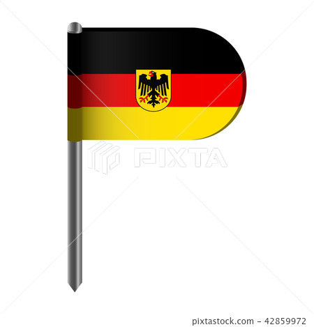 Isolated flag of Germany Isolated flag of Germany 42859972