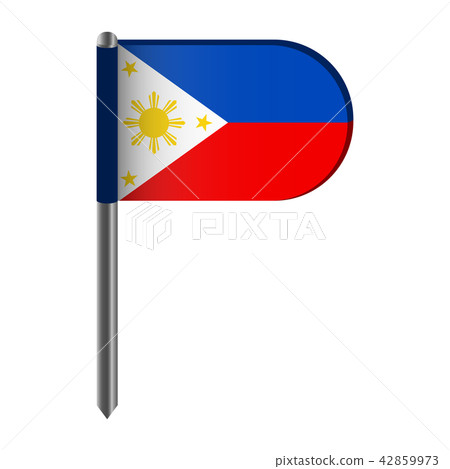 Isolated flag of Philippines Isolated flag of Philippines 42859973