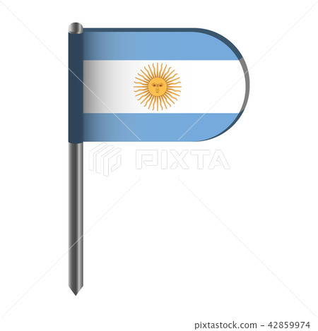 Isolated flag of Argentina Isolated flag of Argentina 42859974