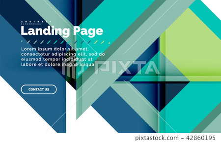 Square shape geometric abstract background, landing page web design template Square shape geometric abstract background, landing page web design template 42860195