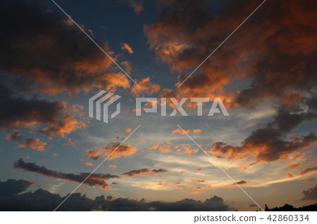 Sunset summer sky 42860334