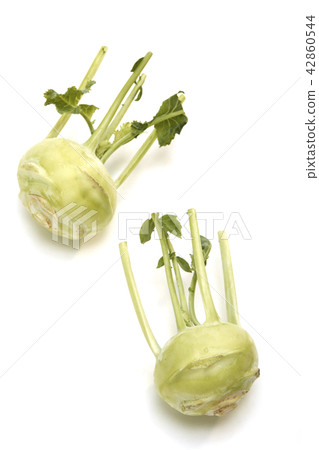 Kohlrabi against white background 42860544