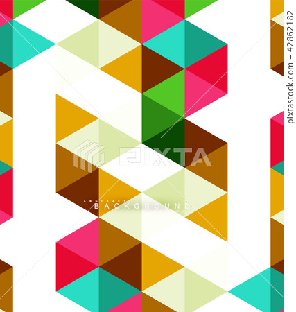 Multicolored triangles abstract background, mosaic tiles concept Multicolored triangles abstract background, mosaic tiles concept 42862182
