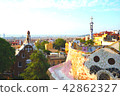 Landscape of Barcelona seen from Guell Park 42862327