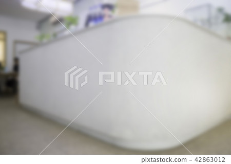 Moder style reception counter bar blur background 42863012