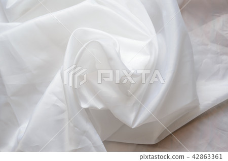 White Synthetic Fabric Background White Synthetic Fabric Background 42863361