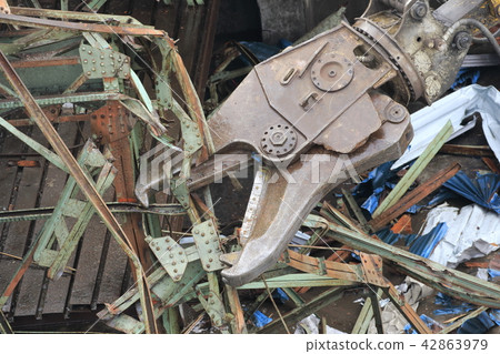 關閉拆除建築物的機器拆解機器 42863979