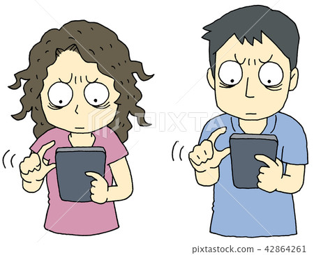 智能手機網癮男性和女性 42864261