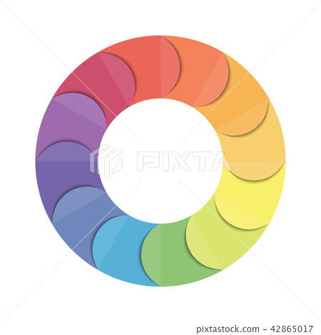Chart circle infographic template with 12 option Chart circle infographic template with 12 option 42865017