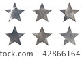 Material Watercolor star gray 42866164