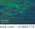 Green and bule sci-fi abstract technology backgrou 42866778