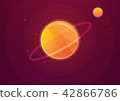 the desert in Solar System vector illustration bac 42866786