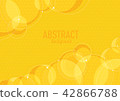 yellow and white Circle abstract background  vecto 42866788
