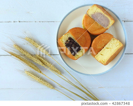 Wheel pies. Taiwanese food and snack concept. Wheel pies. Taiwanese food and snack concept. 42867348