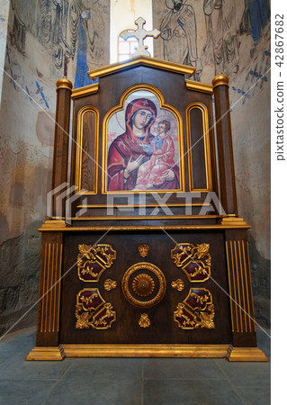 Interior of Armenian Cathedral on Akdamar Island Interior of Armenian Cathedral on Akdamar Island 42867682