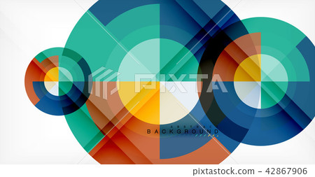 Vector circle abstract background 42867906