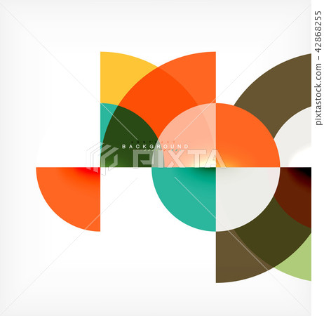 Modern circle abstract background Modern circle abstract background 42868255