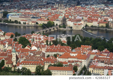 Charles Bridge taken from Petrin's Observatory 42868327