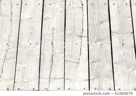 Vertical gray boards with rusted nails. Texture Vertical gray boards with rusted nails. Texture 42869870