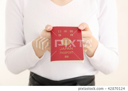 Passport hand Passport hand 42870124