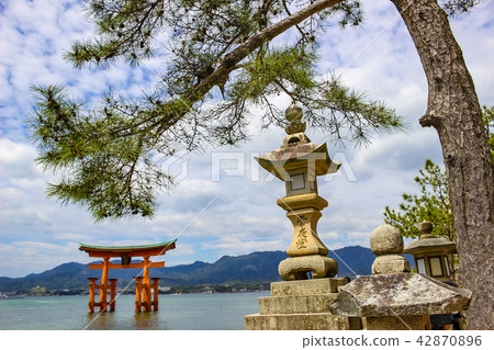 The Floating Torii gate of Itsukushima Shrine The Floating Torii gate of Itsukushima Shrine 42870896