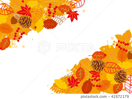 Autumn tree leaning diagonal 42872179