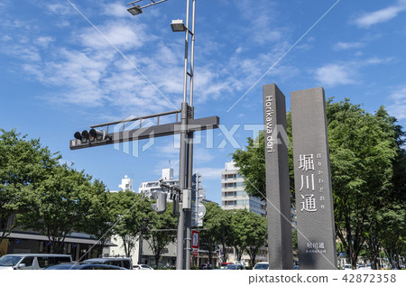 Kyoto Horikawa street sign guide Kyoto Horikawa street sign guide 42872358