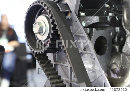 Diesel Engine timing belt ; close up 42872910