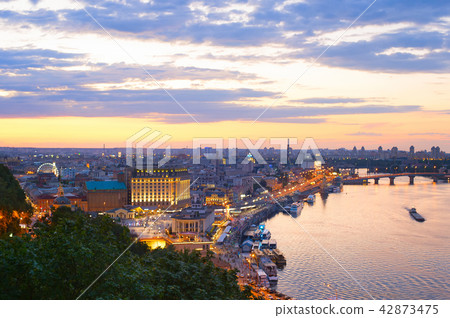 Skyline Kiev, Podol district. Ukraine Skyline Kiev, Podol district. Ukraine 42873475