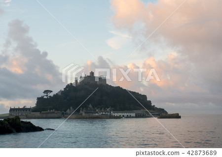 St. Michael's Mount under clouds in the morning sun 42873689