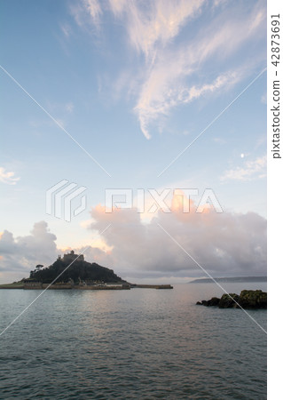 St. Michael's Mount under clouds in the morning sun 42873691