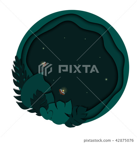 Firefly tropical background 42875076