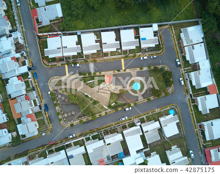 Park aerial top view Park aerial top view 42875175