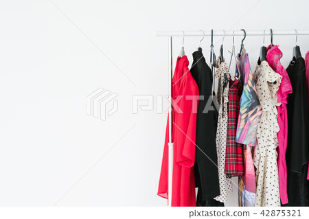 fashion clothing style trends clothes hanging rack 42875321