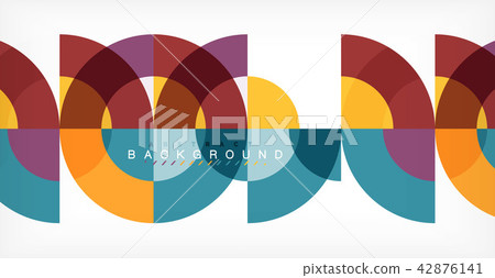 Minimal circle abstract background design, multicolored template for business or technology Minimal circle abstract background design, multicolored template for business or technology 42876141