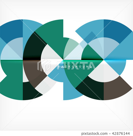 Minimal circle abstract background design, multicolored template for business or technology Minimal circle abstract background design, multicolored template for business or technology 42876144