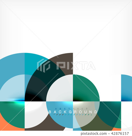 Minimal circle abstract background design, multicolored template for business or technology Minimal circle abstract background design, multicolored template for business or technology 42876157