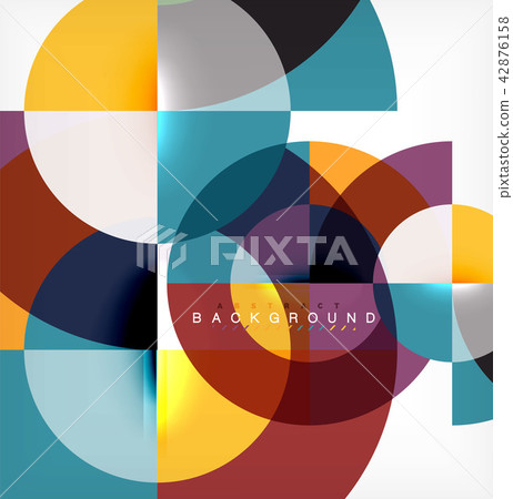 Modern circle abstract background 42876158