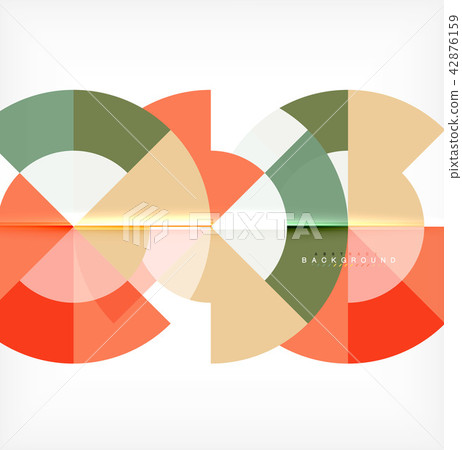Modern circle abstract background 42876159