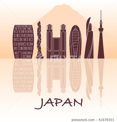 Unusual Japanese architecture Mount Fuji. Unusual Japanese architecture Mount Fuji. 42876501