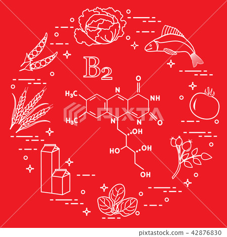Foods rich in vitamin B2 Fish, peas and other. 42876830