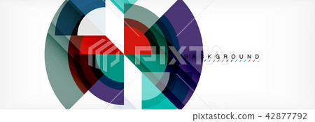 Vector circular geometric abstract background 42877792