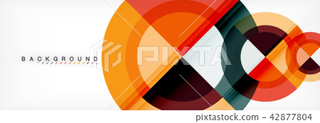 Vector circular geometric abstract background 42877804