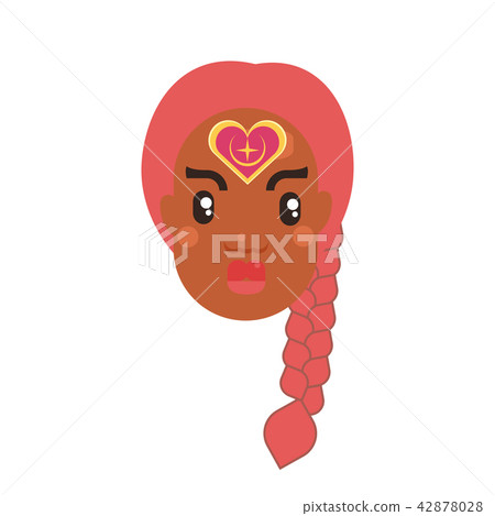 black skin woman head 42878028