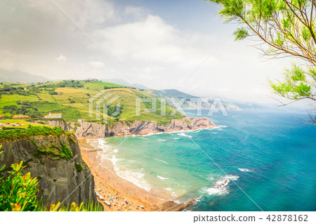 Zumaia coast, Pais Vasco Spain Zumaia coast, Pais Vasco Spain 42878162